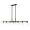 Z-Lite Artemis Linear Chandelier, 14-Light, 5 In.W x 60 In.L x 12.75 In.H, Matte Black/Matte Opal 494-14L-MB - alternate 1